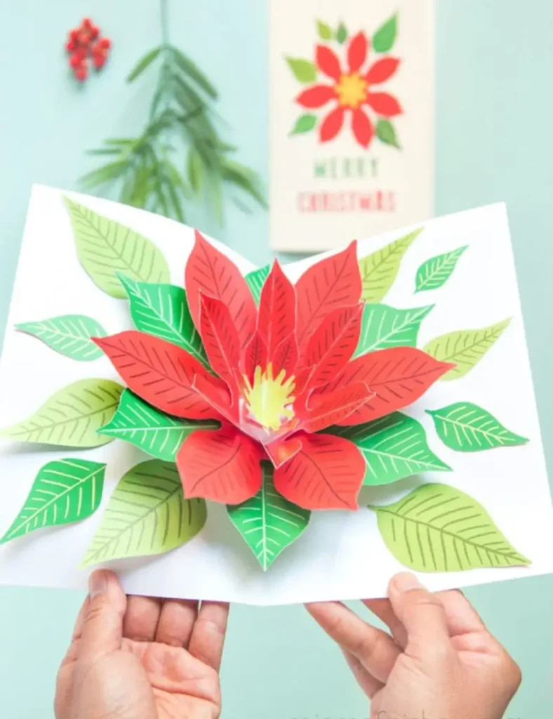 Festive DIY Pop Up Christmas Card (Free Template!)