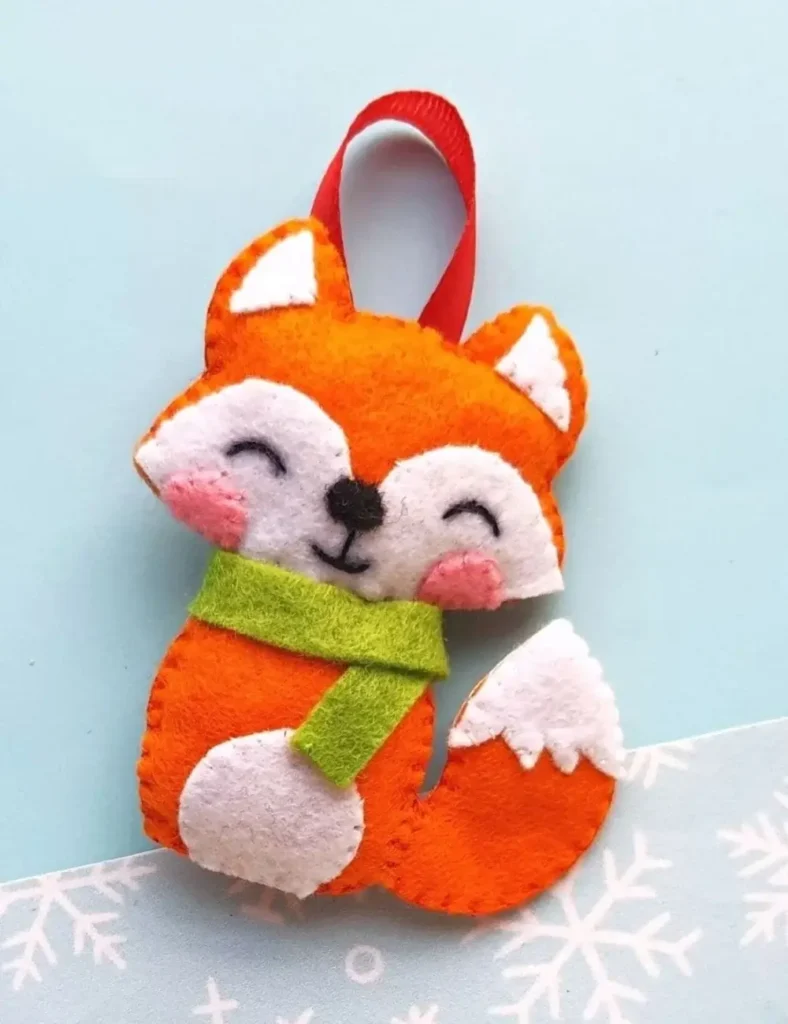 Fox Felt Ornament