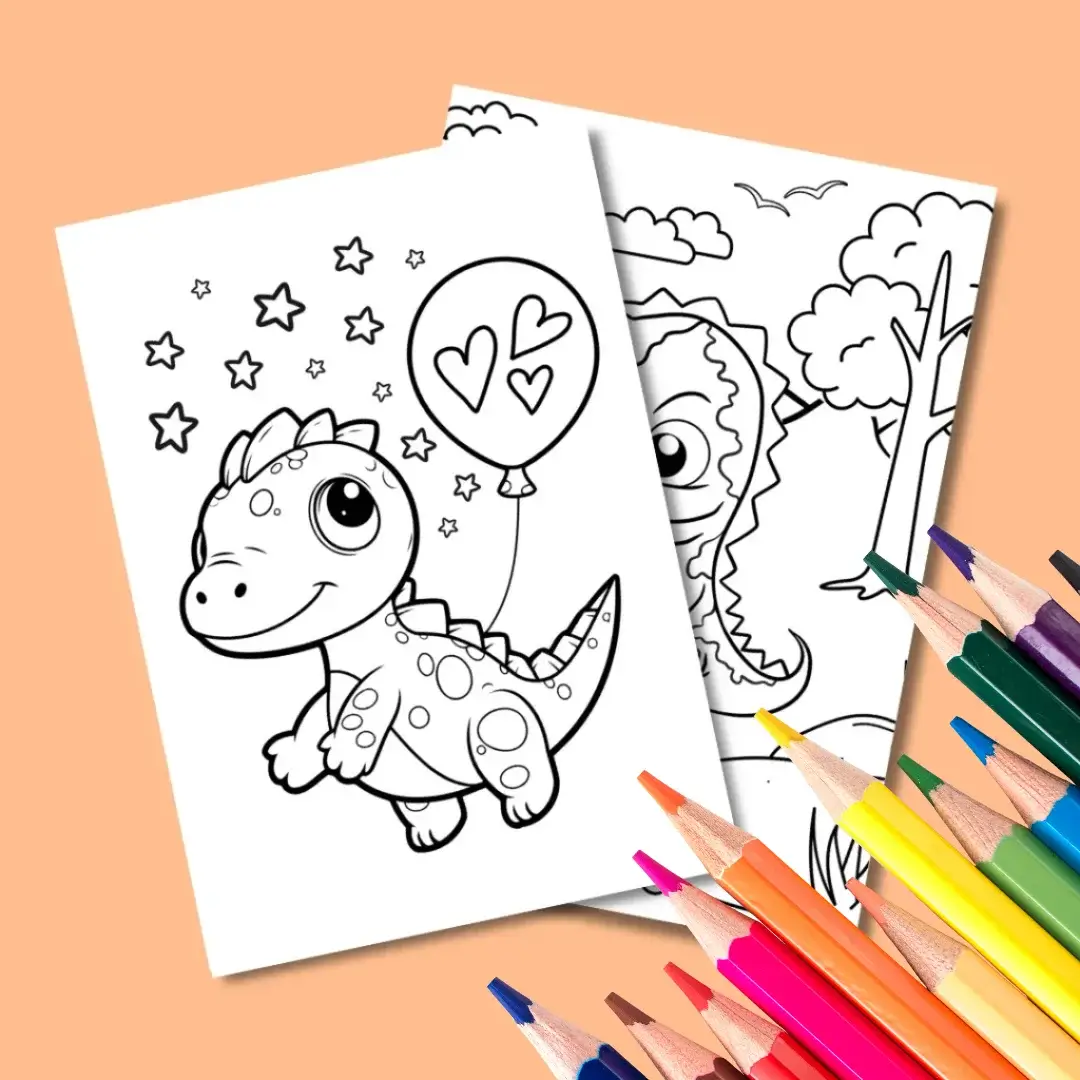 Free Dinosaurs Coloring Pages