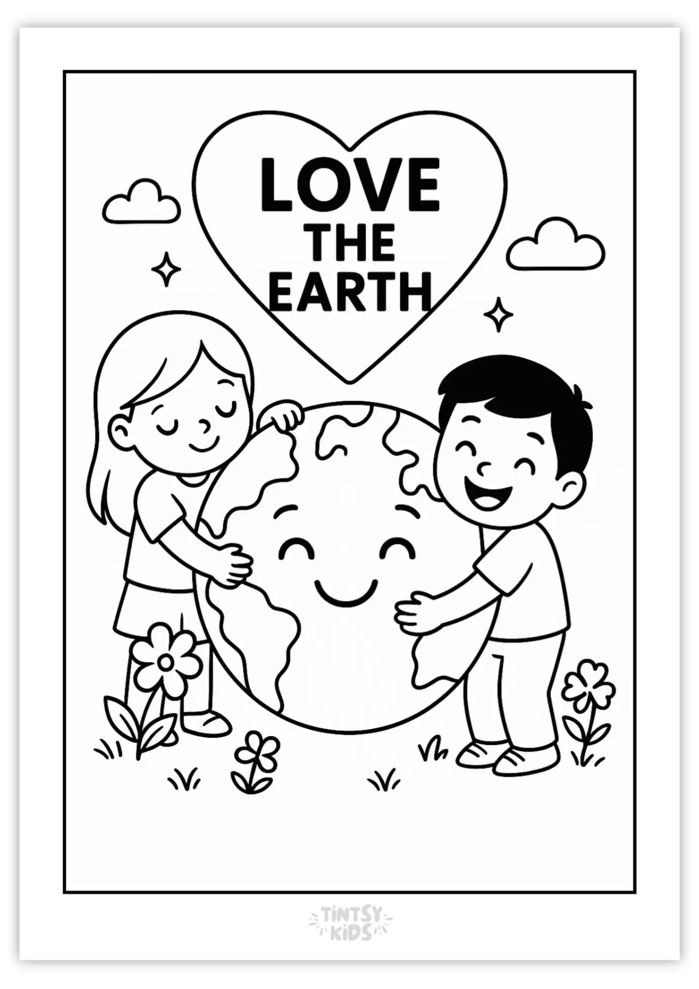 Free Earth Day Coloring Page