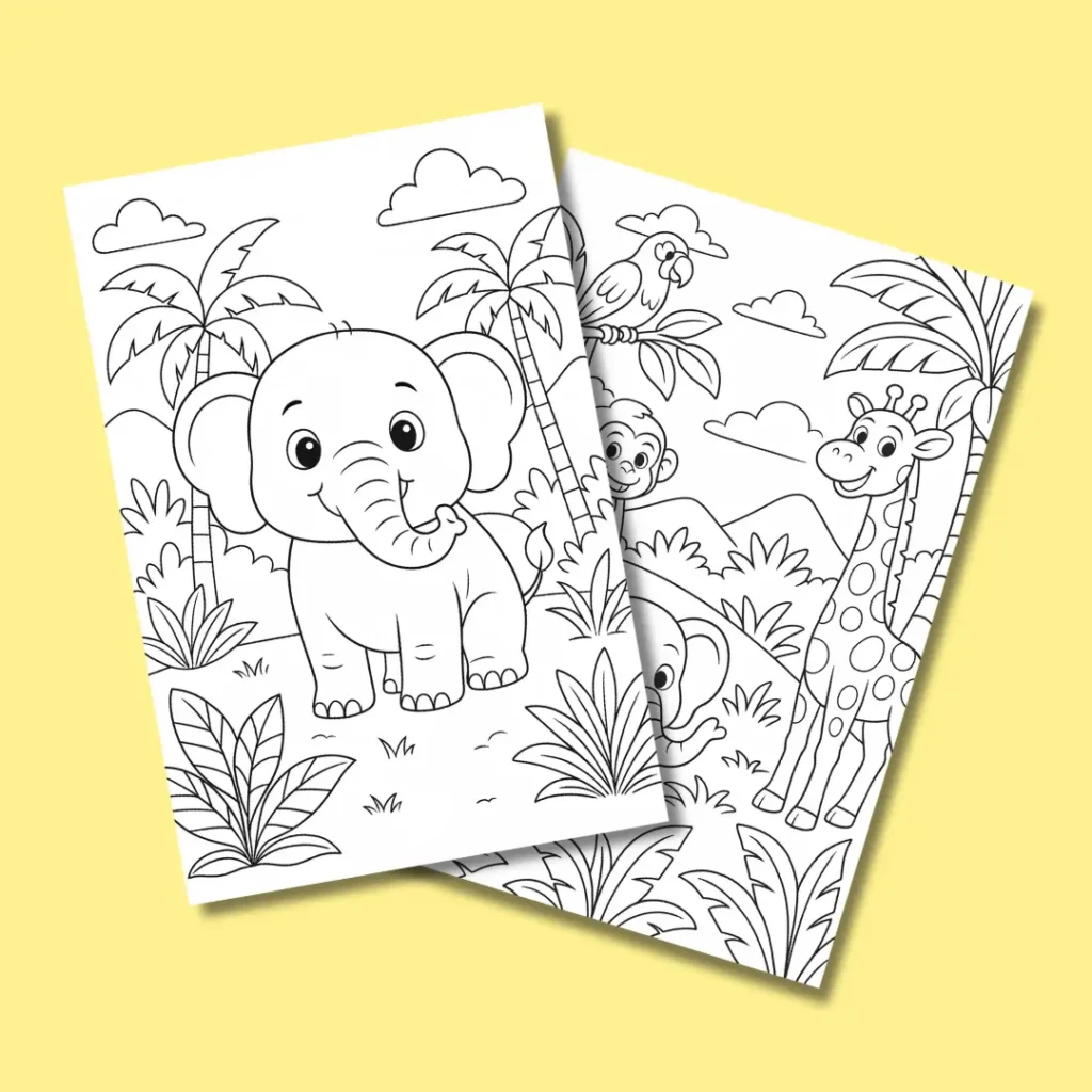 Free Jungle Safari Coloring Pages