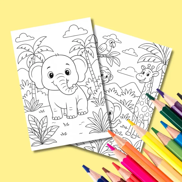 Free Jungle Safari Coloring Pages