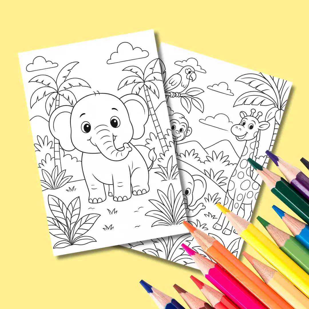Free Jungle Safari Coloring Pages