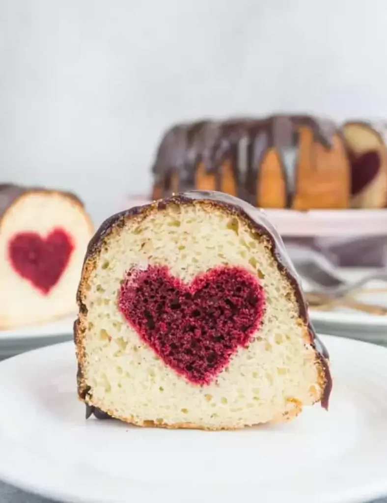 Hidden Heart Valentine’s Day Cake