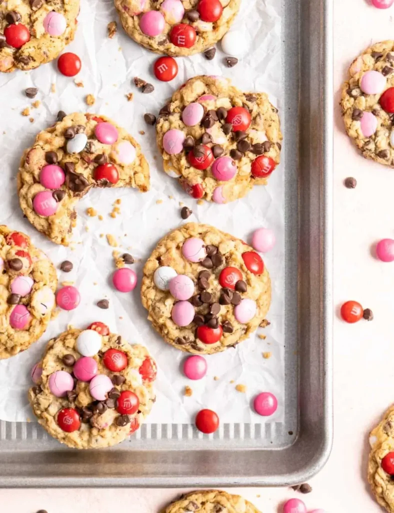 M&M's Valentine’s Day CookiesValentine’s Day Cookie Recipes