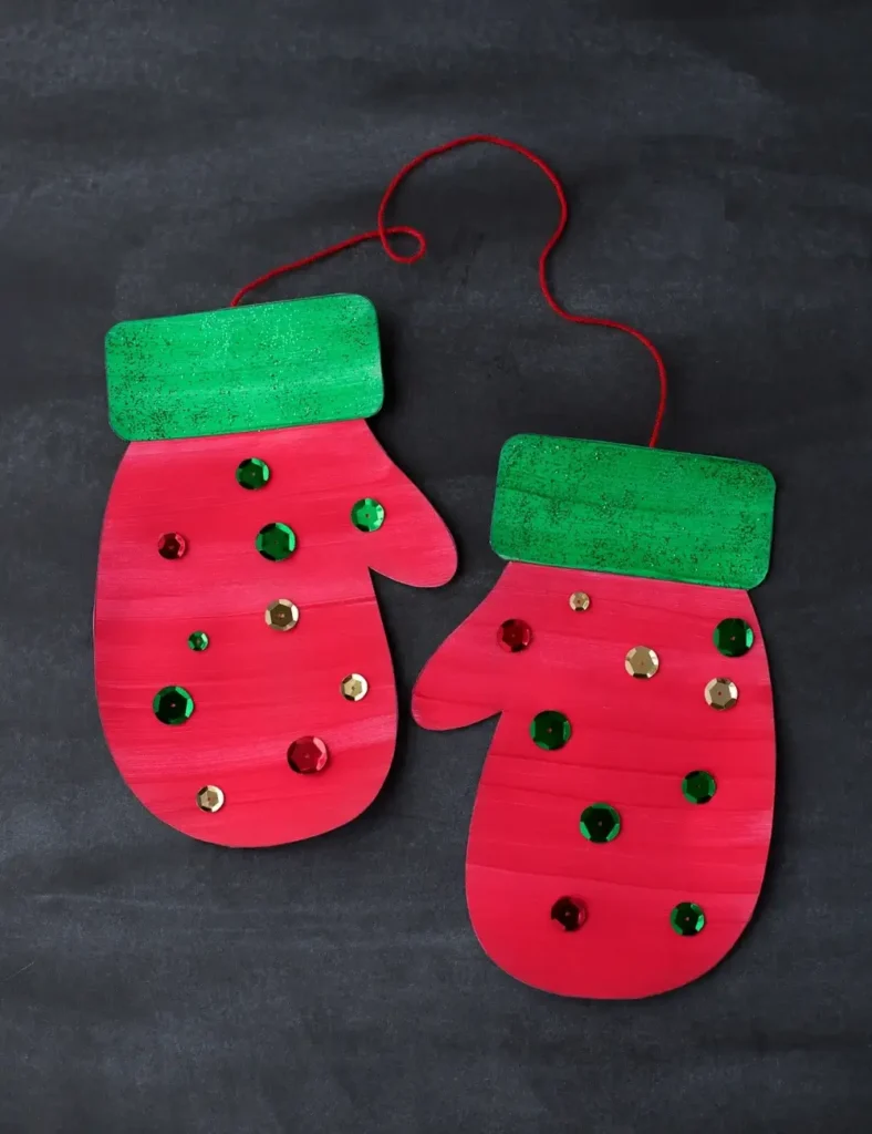 Mitten Craft with Printable Mitten Pattern