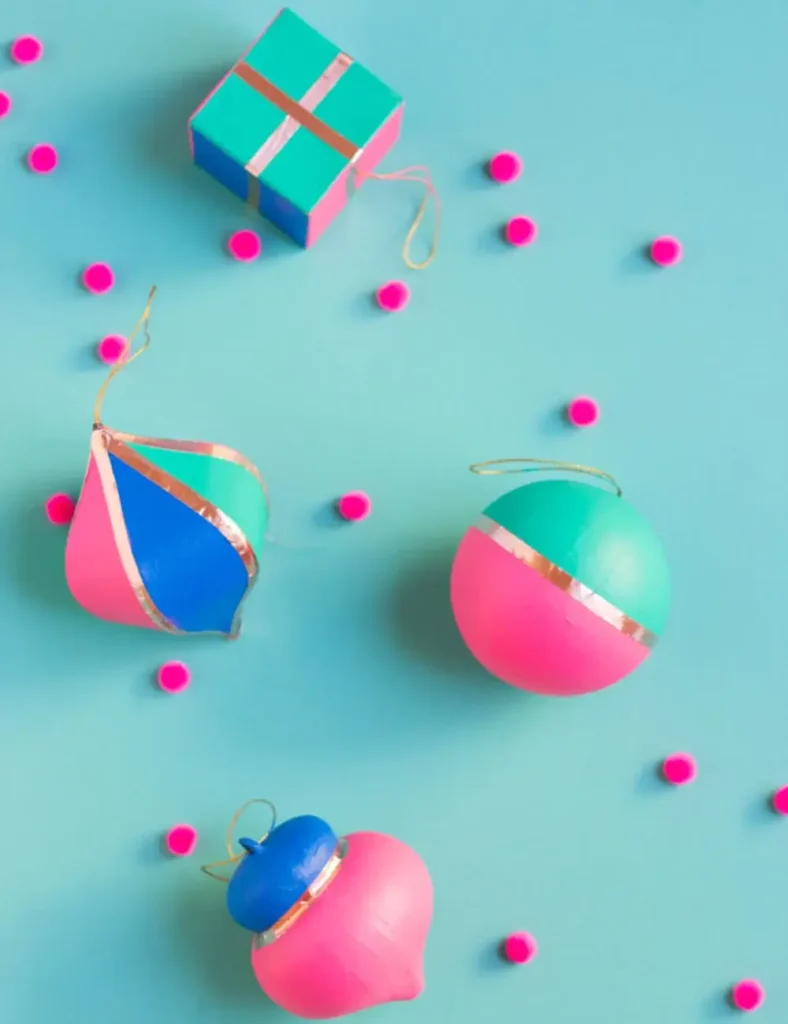 Painted Copper Foil Ornaments