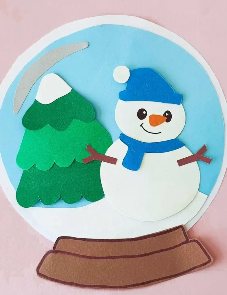 Paper Snow Globe Craft