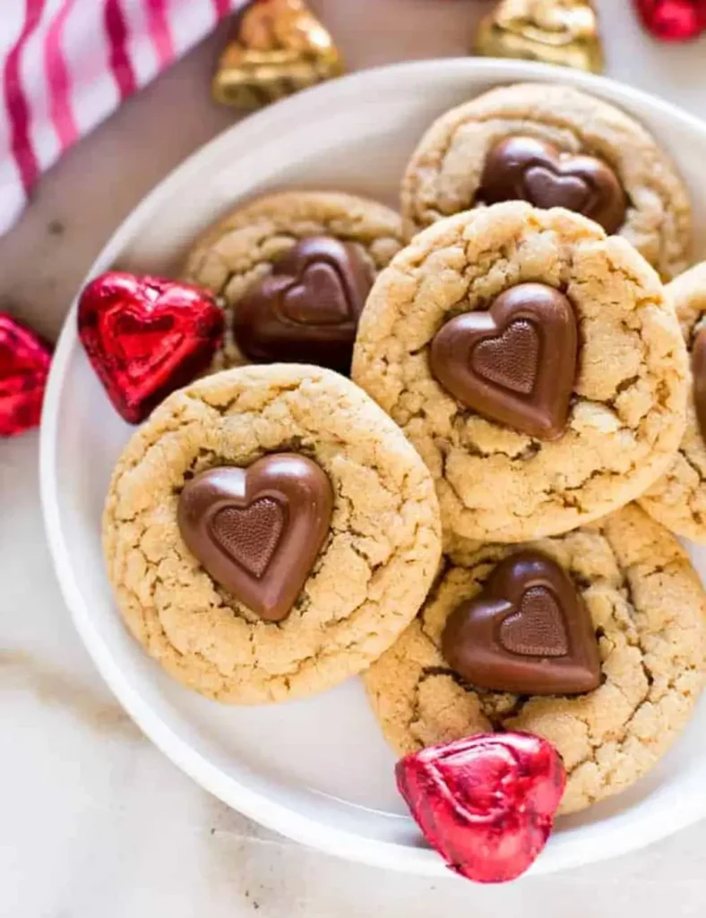 Peanut Butter Valentine’s Day Cookies