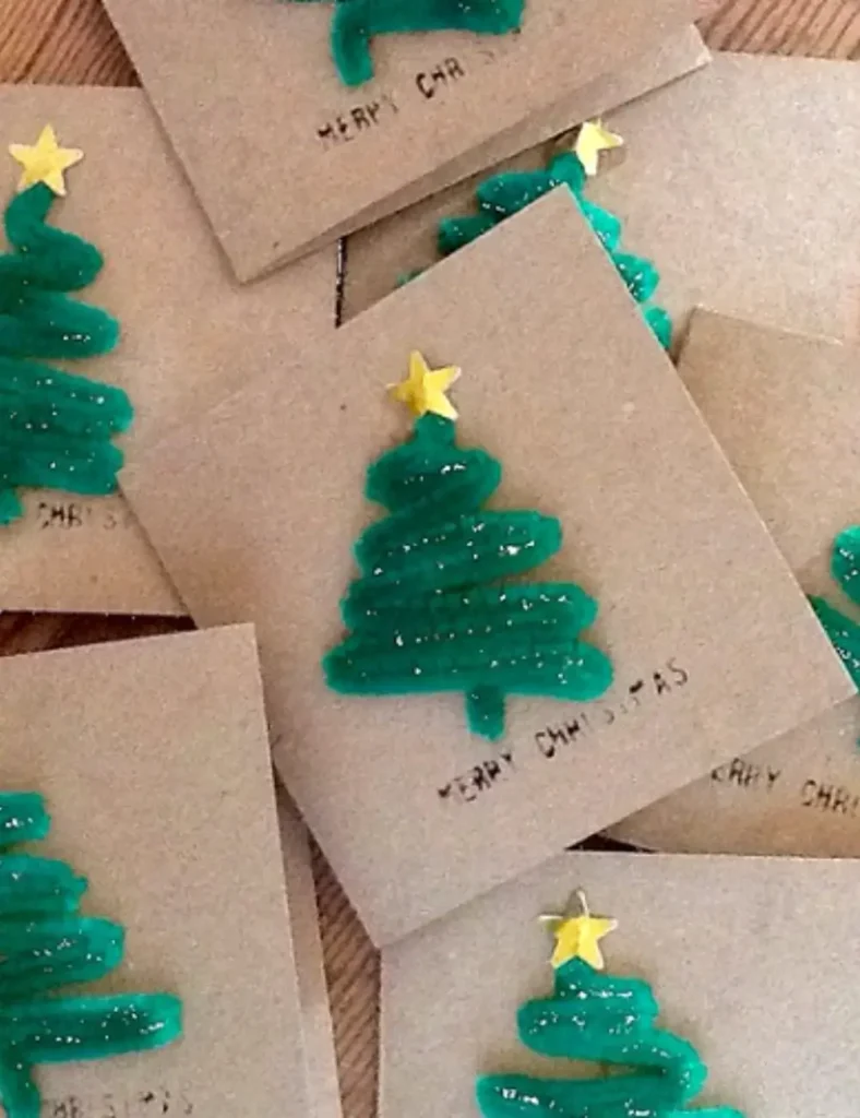 Pipe Cleaner Christmas Card