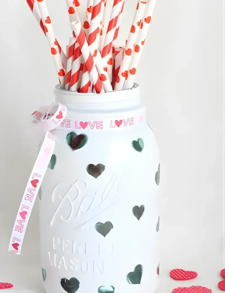 DIY Heart Mason Jar