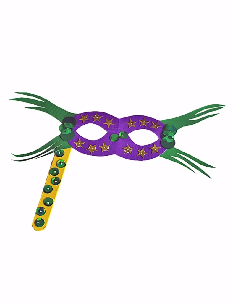 Duct Tape Mardi Gras Mask