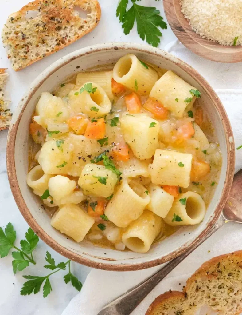 Potato Pasta (pasta e patate). vegan pasta recipes