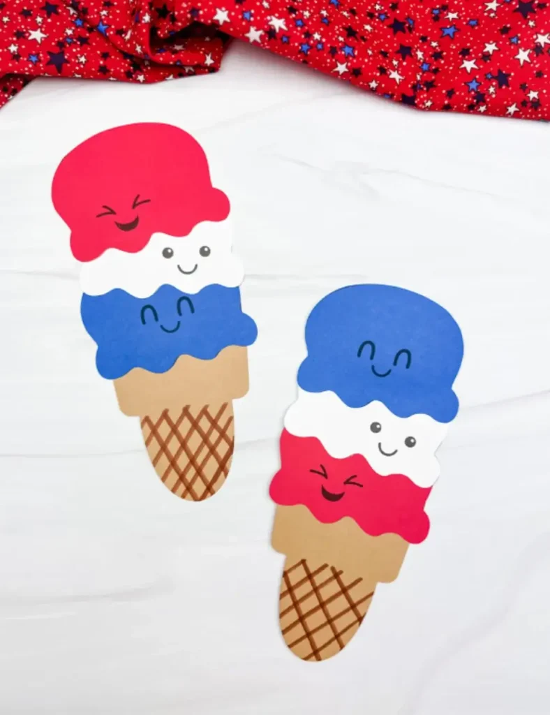 Fourth of July Ice Cream Craft