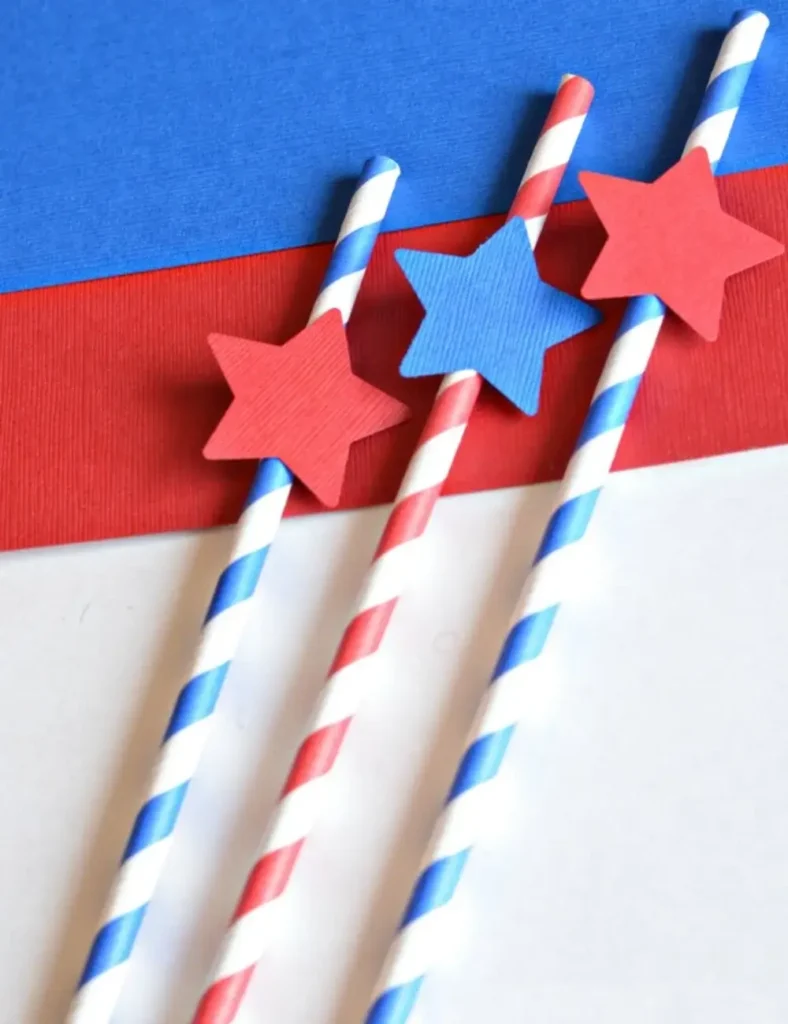 Patriotic Party Straws